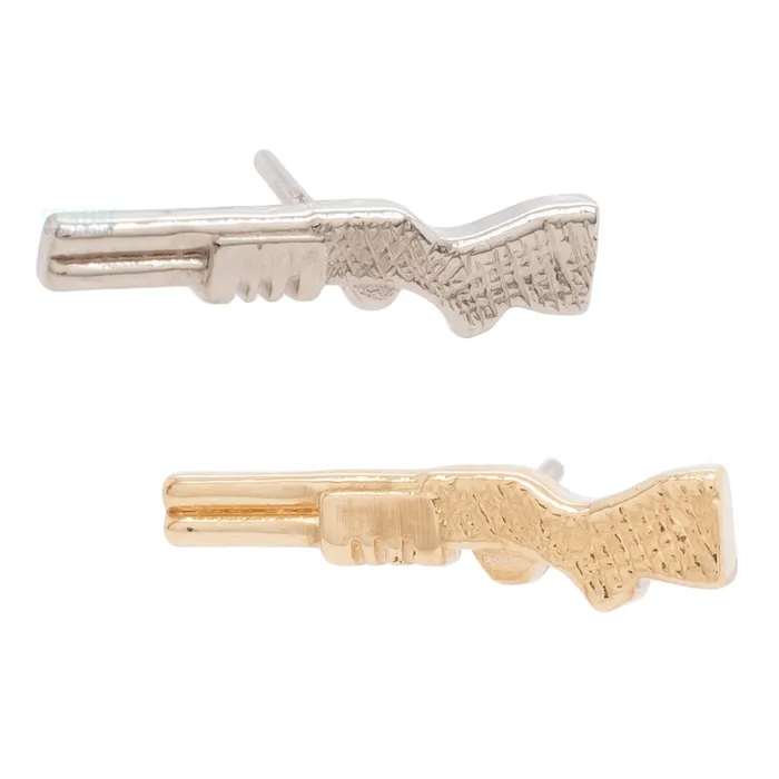 threadless Shotgun End in Gold Mushroom Body Jewelry mushroom Earrings