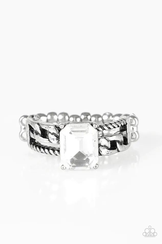 Paparazzi Jewelry Rings Paparazzi Ring Jewel Of My Eye White