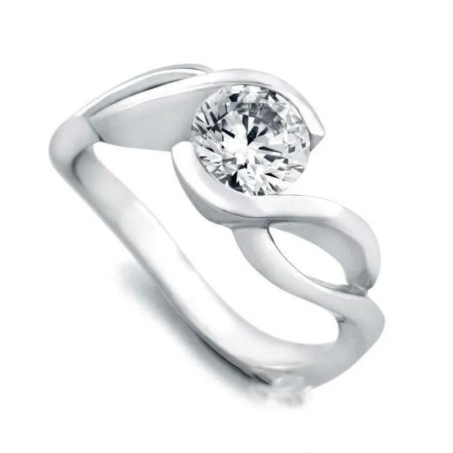 14K White Gold Round Cut 275 Ct Genuine Natural Earth Mined Diamond Engagement Ring New GB Rings 14K White Gold Round Cut 275 Ct Genuine Natural Earth Mined Diamond Engagement Ring New GB Rings