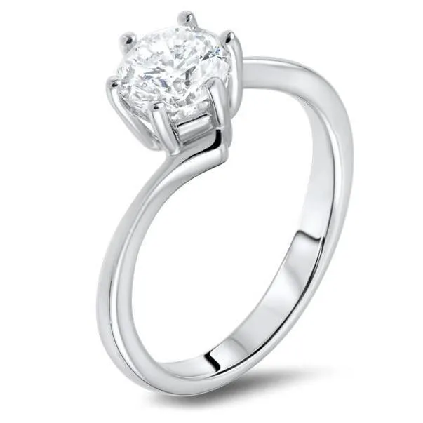 Rings GB 250 Ct Six Prong Set Gorgeous Round Cut Natural Earth Mined Diamond Ring Solitaire