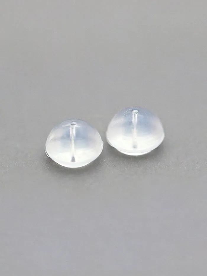 14K Gold Solid and Silicone earring backs MinimalBijoux Earrings