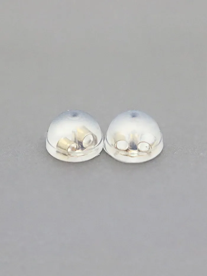 14K Gold Solid and Silicone earring backs MinimalBijoux Earrings