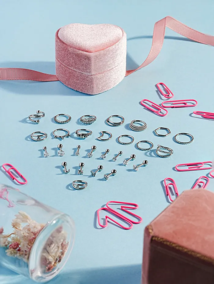 Line Eyes Cartilage Ear Hoop Piercing 16G MinimalBijoux Earrings