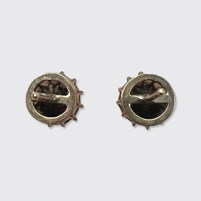 21stfinds Earrings Victorian Rosecut Diamond Earrings