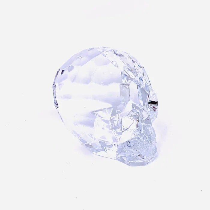 Acrylic Crystal Skull Clear GANZ Rings