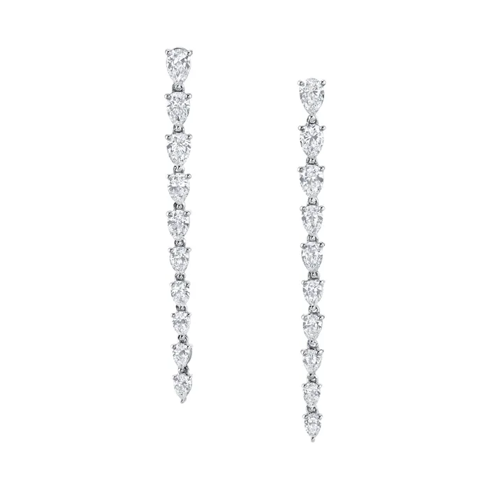 anitako SMALL PEAR DIAMOND DROP EARRINGS Earrings