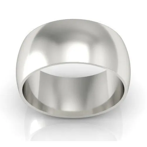 deBebians Rings Platinum Wedding Ring Domed 10mm