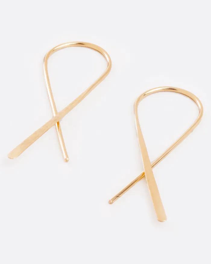 Earrings CHRISTINE FAIL Medium Crossed Hook Earrings