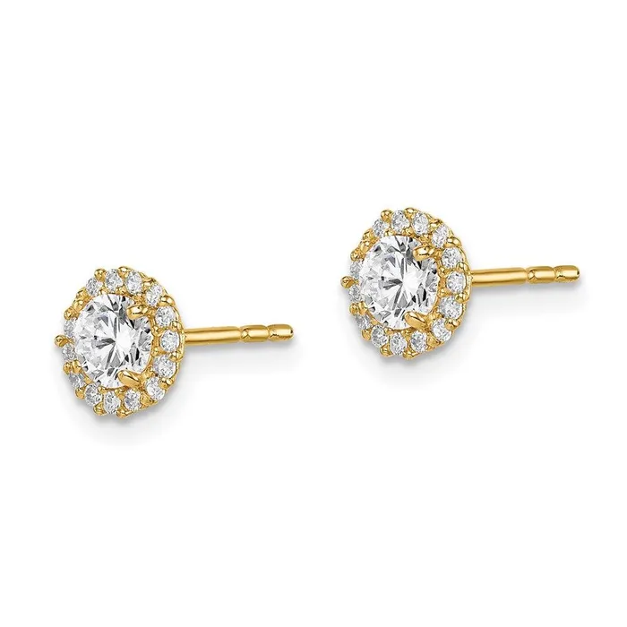 Earrings Jewelry Madi K Kids 14K CZ Post Earrings Earrings Jewelry Madi K Kids 14K CZ Post Earrings