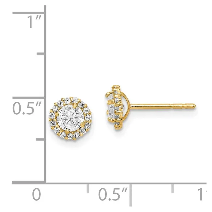 Earrings Jewelry Madi K Kids 14K CZ Post Earrings Earrings Jewelry Madi K Kids 14K CZ Post Earrings