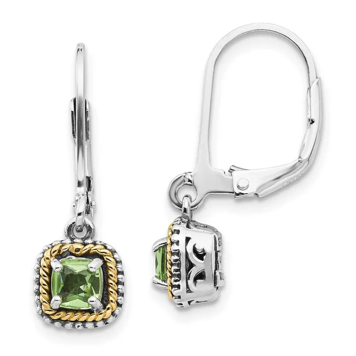 Earrings Jewelry Sterling Silver w14k Peridot Earrings
