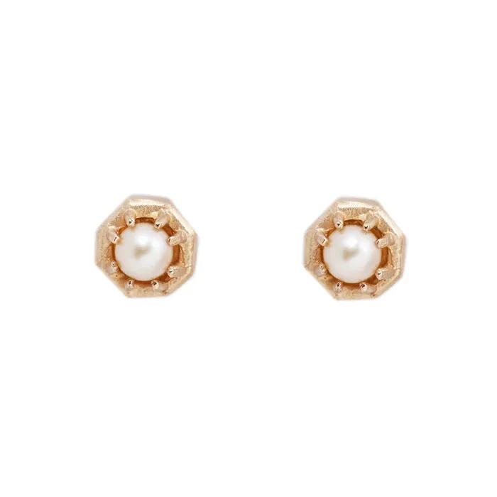 Earrings Lauren Wolf Jewelry Tiny Akoya Pearl Studs