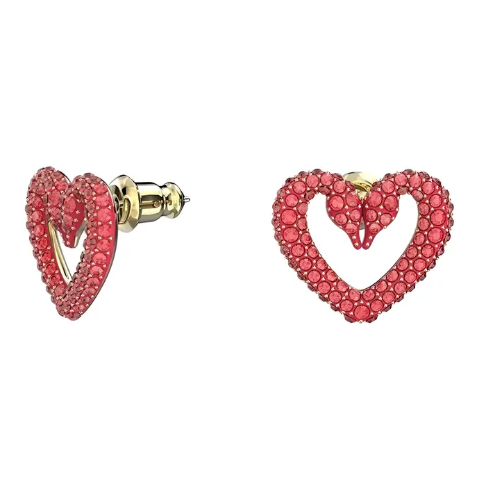 Earrings Swarovski Swarovski Womens Earrings Sablima Red Heart Shape Gold Tone Plated 5634812 Earrings Swarovski Swarovski Womens Earrings Sablima Red Heart Shape Gold Tone Plated 5634812