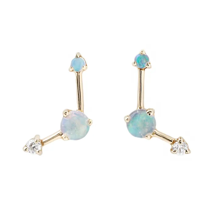 Earrings WWAKE Three Step Point Earrings