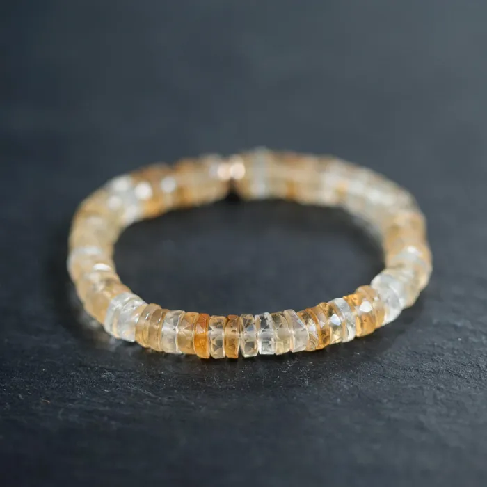 Earthly Abundance Bracelets Citrine heishi bracelet Earthly Abundance Bracelets Citrine heishi bracelet