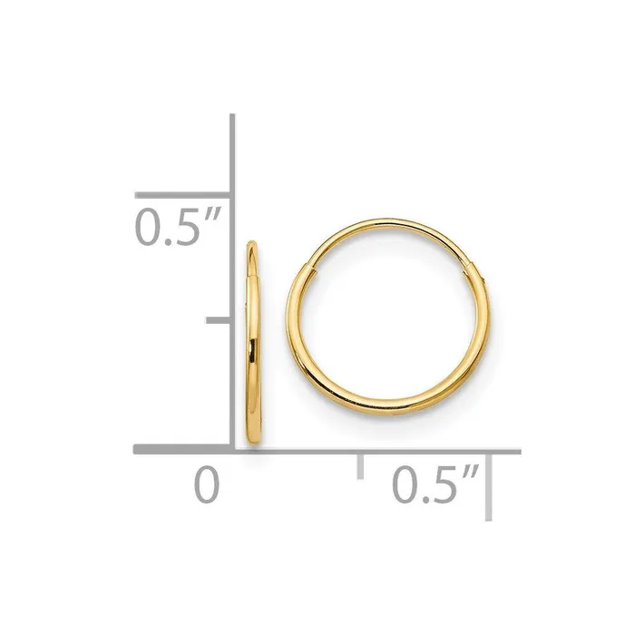 Jewelry Earrings Madi K Kids 14k 1mm Hoop Earrings Jewelry Earrings Madi K Kids 14k 1mm Hoop Earrings