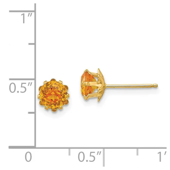 Jewelry Earrings Madi K Kids 14k 5mm Synthetic Nov Earrings Jewelry Earrings Madi K Kids 14k 5mm Synthetic Nov Earrings