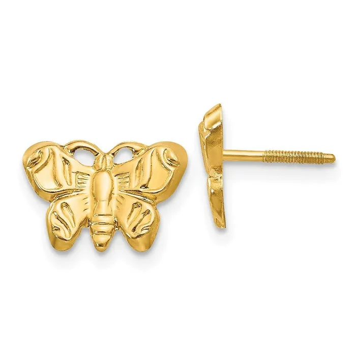 Jewelry Earrings Madi K Kids 14k Butterfly Earrings