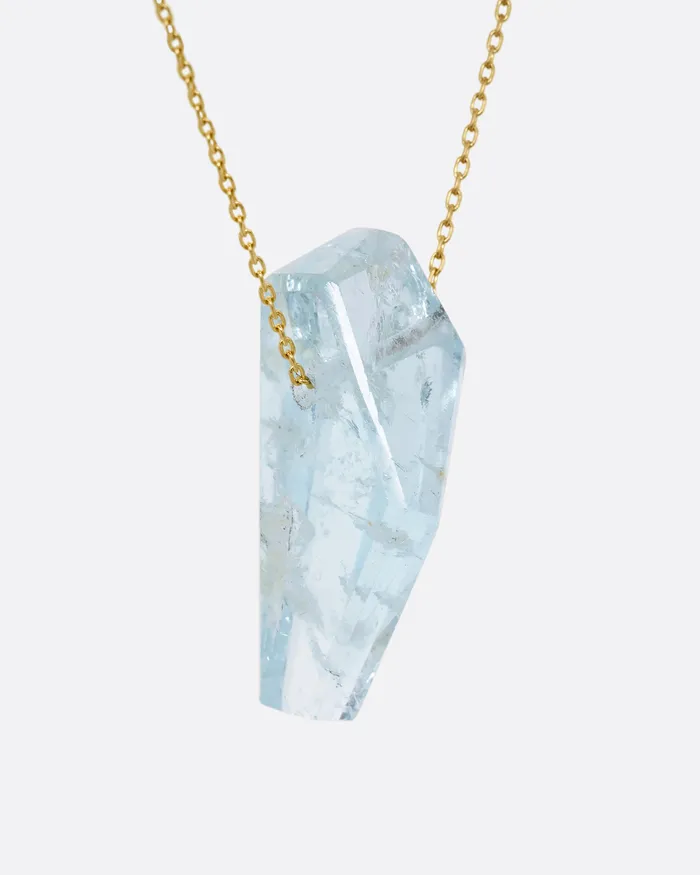 MONAKA Necklaces Freeform Aquamarine Necklace MONAKA Necklaces Freeform Aquamarine Necklace