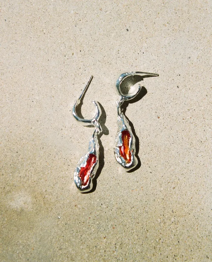 Naranja Hoop Simuero2022 Earrings