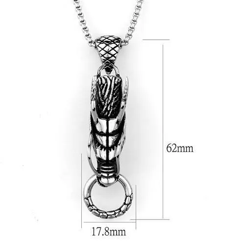 Necklaces Alamode TK2005 High polished no plating Stainless Steel Necklace with No Stone