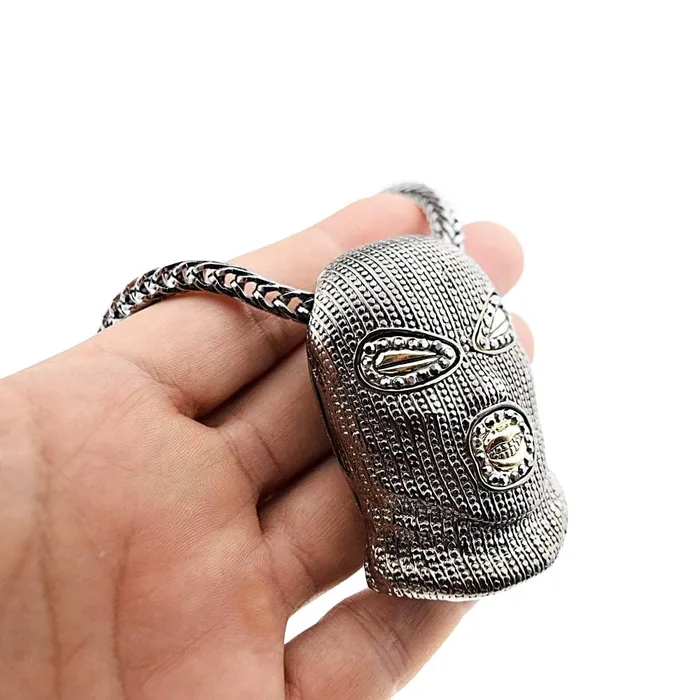 Necklaces Gunmetal Gray Goon Head 36 Franco Chain Necklace Bling Cartel Admin