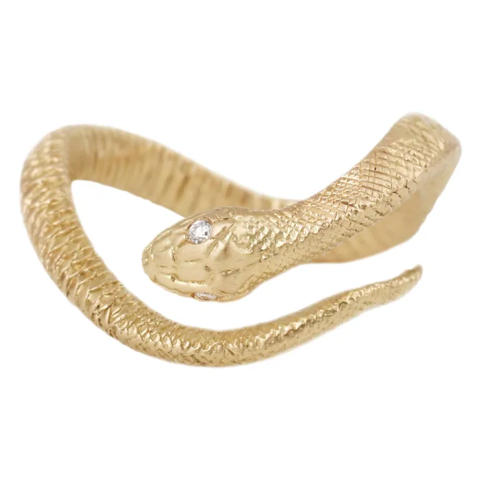 Rings Anthony Lent Gold Serpent Ring