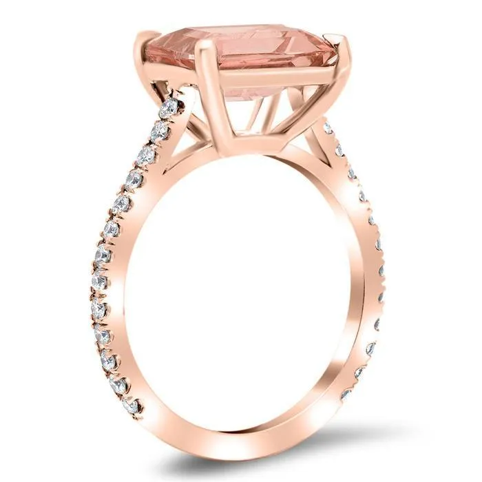 Rings deBebians EastWest Morganite Engagement Ring