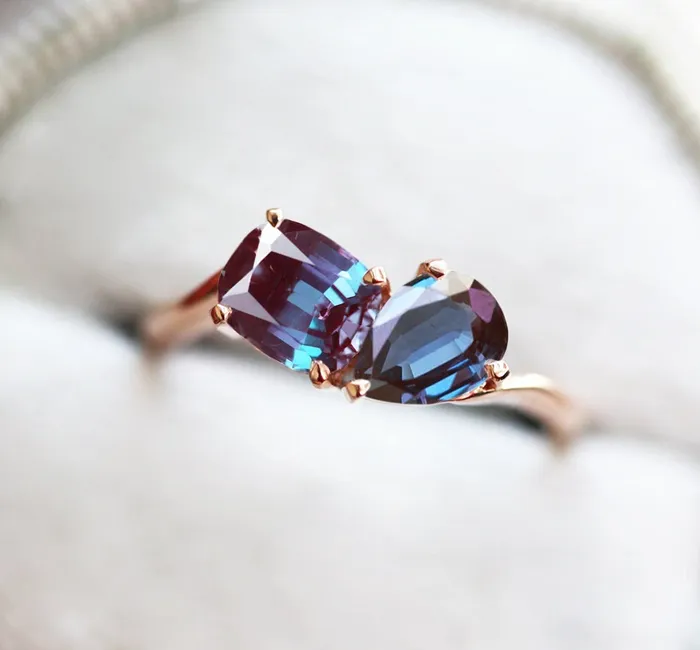 Alexandra Toi Et Moi Moissanite Ring Capucinne Rings