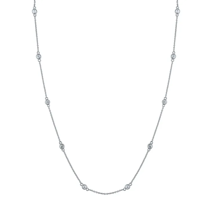 BERRICLE Necklaces CZ by Yard Station Necklace in Sterling Silver