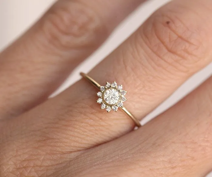 Capucinne Tana Diamond Ring Rings