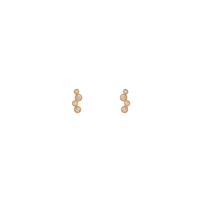 Earrings Michella Michella 18 Ct Gold Diamond Earring Basic