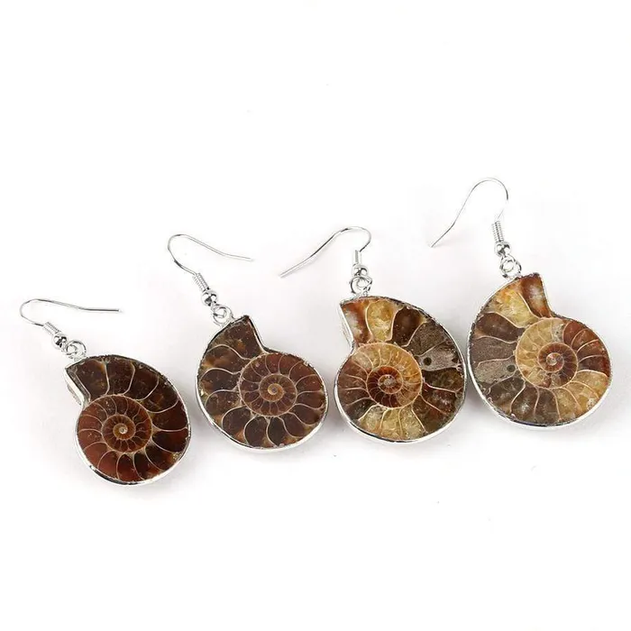 Earrings WickedAF Seashell Fossils Drop Earrings
