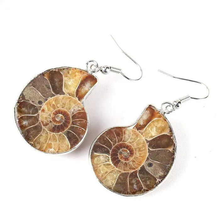 Earrings WickedAF Seashell Fossils Drop Earrings