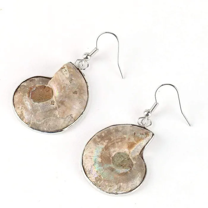 Earrings WickedAF Seashell Fossils Drop Earrings