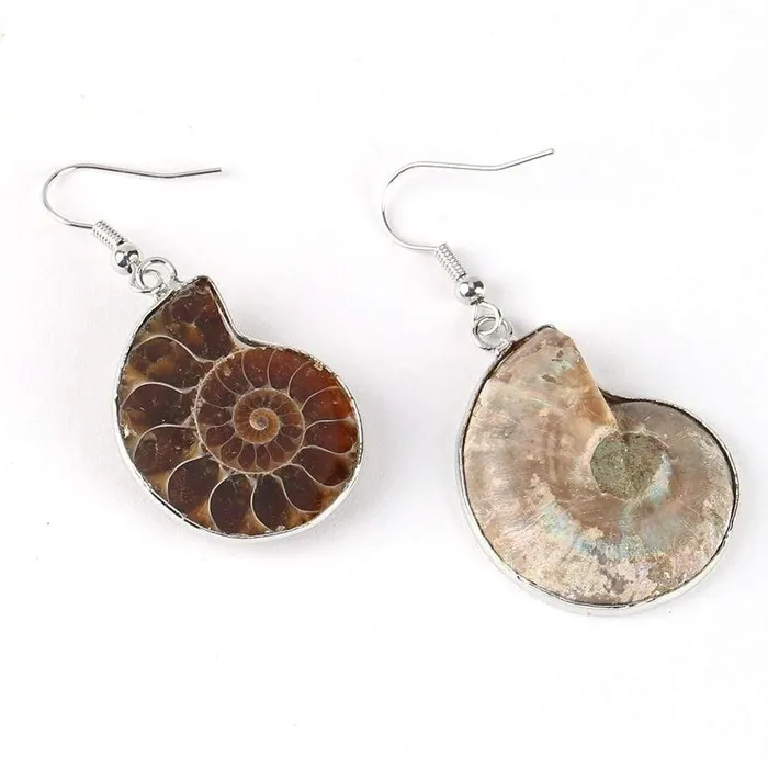 Earrings WickedAF Seashell Fossils Drop Earrings