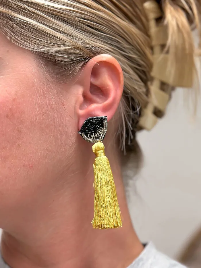Graduation Cap Tassel Dangle Earrings Prep Obsessed PAN Earrings