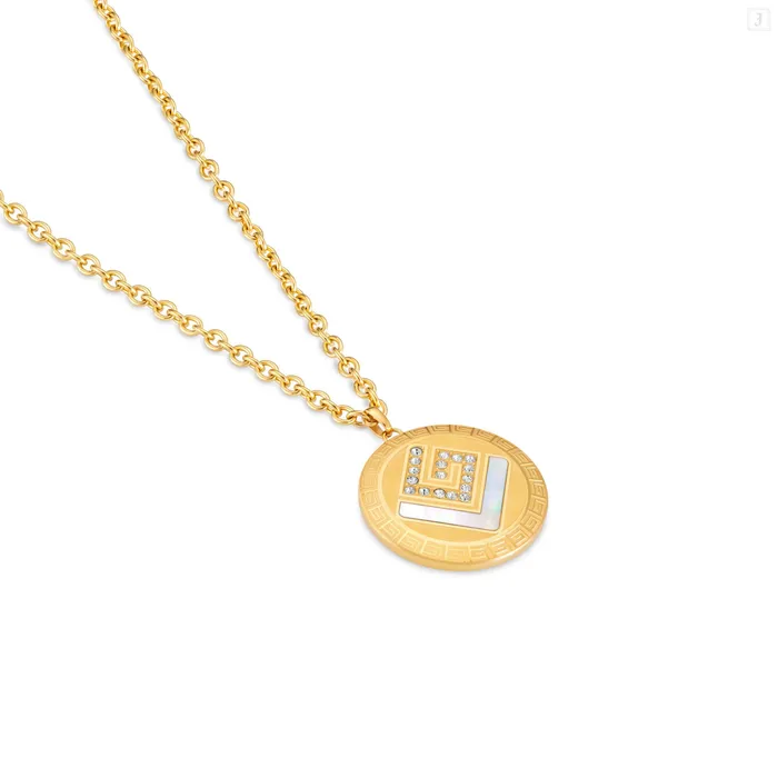 Guy Laroche Necklaces Guy Laroche Diane Ladies Gold Plated With MOP Crystals Necklace