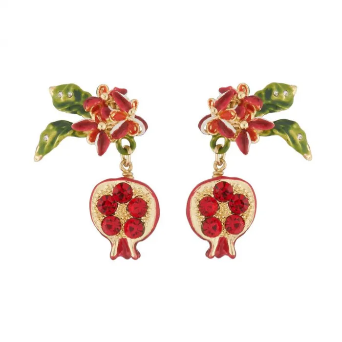 Les Nereides Earrings Les NereidesPomegranate Dangling Stud EarringsOne Size Les Nereides Earrings Les NereidesPomegranate Dangling Stud EarringsOne Size