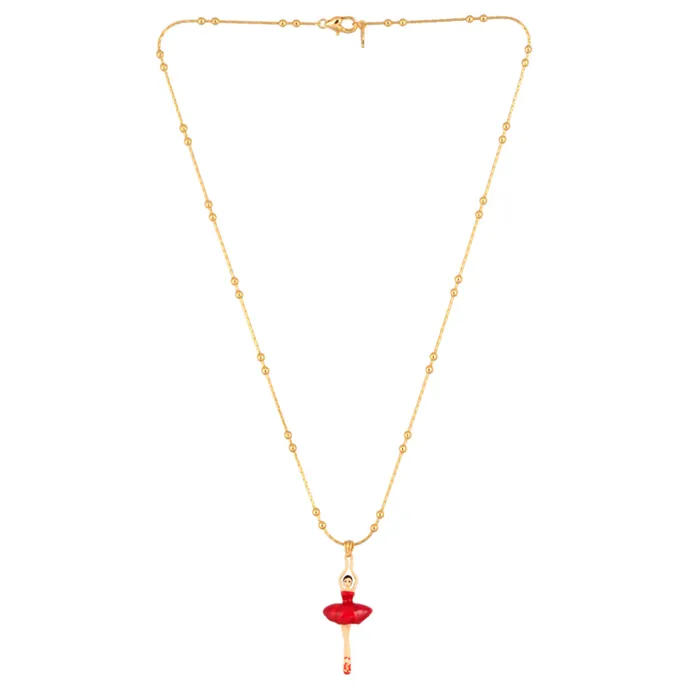 Les Nereides Necklaces Les Nereides Collier Pas De Deux Red Red Necklace
