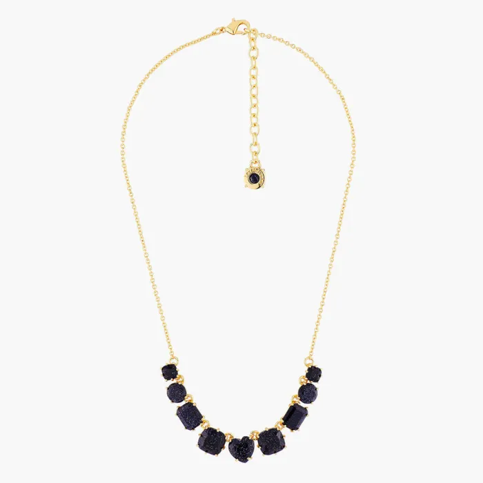 Les Nereides Necklaces Les Nereides Deep Sparkling Blue 9 Stones La Diamantine Thin Necklace Les Nereides Necklaces Les Nereides Deep Sparkling Blue 9 Stones La Diamantine Thin Necklace