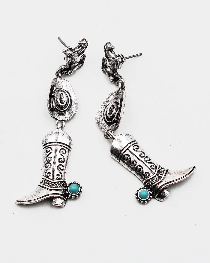 Metal Texas Boot Earrings 02142023 Earrings Metal Texas Boot Earrings 02142023 Earrings
