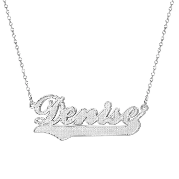 Necklaces Novalico Two Tone Flat Head Name Necklace