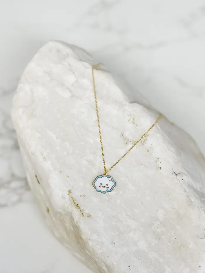 Prep Obsessed SB Necklaces Cute Cloud Pendant Necklace