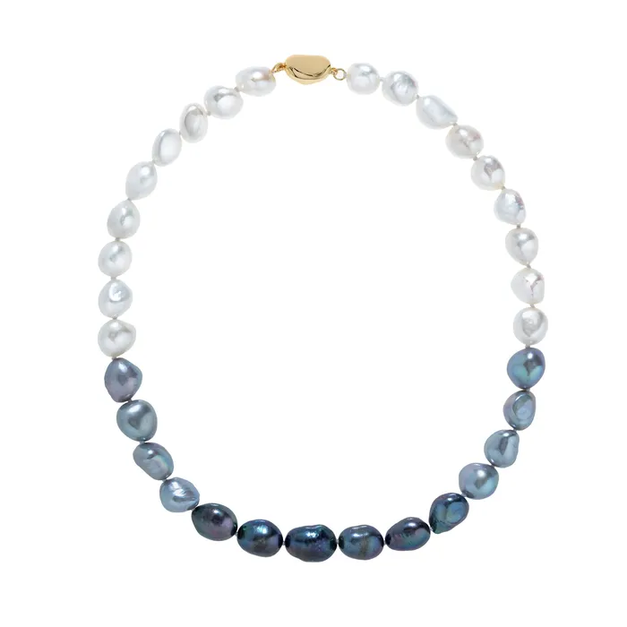 Shashi La Fumee Necklace Gold Plated Genuine Baroque Freshwater Pearl Shashi Necklaces Shashi La Fumee Necklace Gold Plated Genuine Baroque Freshwater Pearl Shashi Necklaces