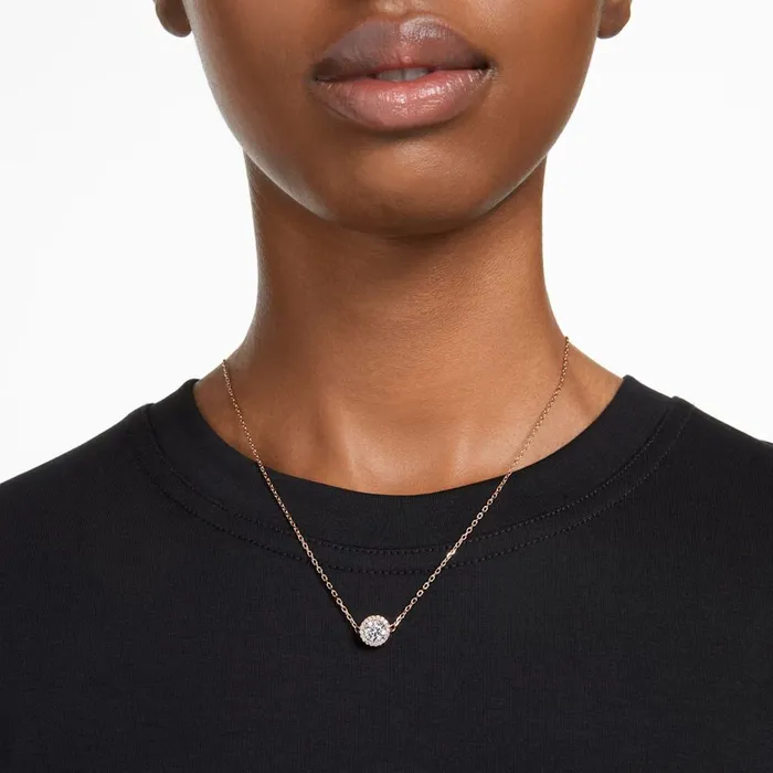 Swarovski Necklaces Swarovski Constella Necklace with pendant Round cut Pav White Rose goldtone plated 38cm x 44 CM Swarovski Necklaces Swarovski Constella Necklace with pendant Round cut Pav White Rose goldtone plated 38cm x 44 CM