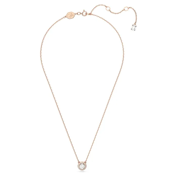 Swarovski Necklaces Swarovski Constella Necklace with pendant Round cut Pav White Rose goldtone plated 38cm x 44 CM Swarovski Necklaces Swarovski Constella Necklace with pendant Round cut Pav White Rose goldtone plated 38cm x 44 CM