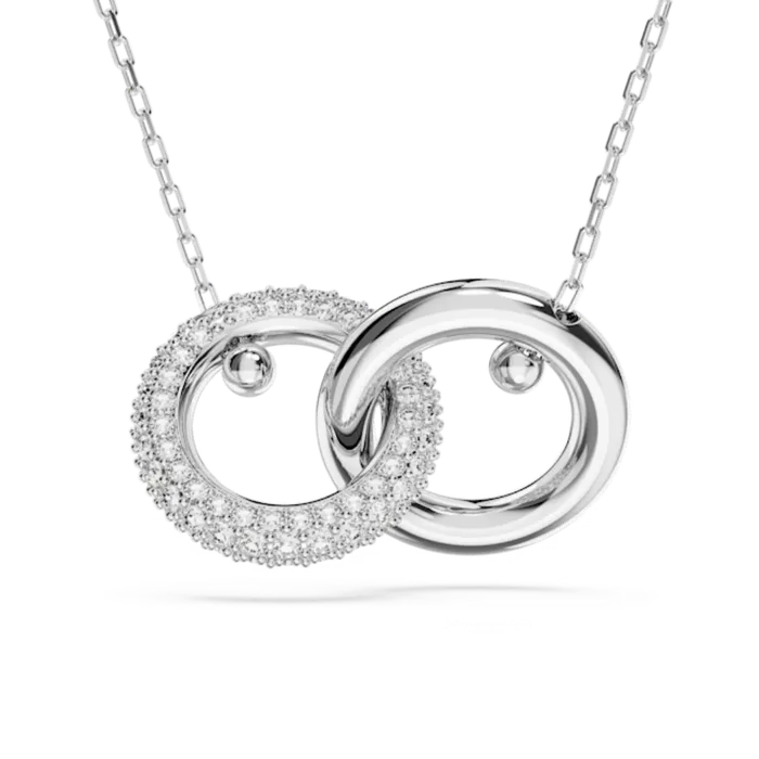 Swarovski Swarovski Dextera Necklace Interlocking loop White Rhodium plated Necklaces Swarovski Swarovski Dextera Necklace Interlocking loop White Rhodium plated Necklaces