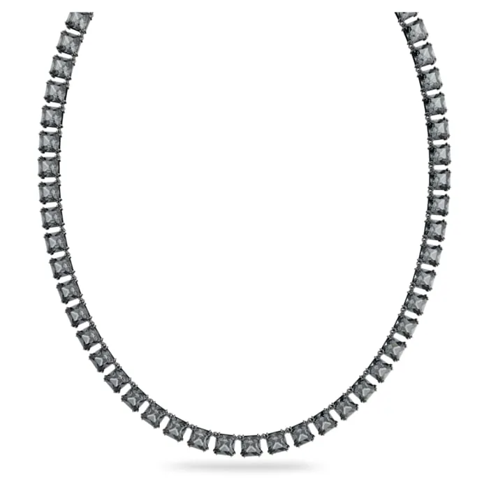 Swarovski Swarovski Millenia necklace Square cut crystals Gray Rhodium plated Necklaces Swarovski Swarovski Millenia necklace Square cut crystals Gray Rhodium plated Necklaces