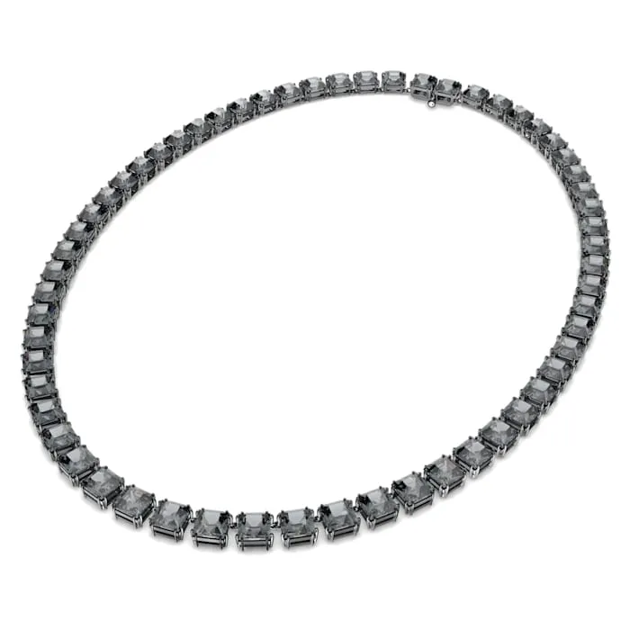 Swarovski Swarovski Millenia necklace Square cut crystals Gray Rhodium plated Necklaces